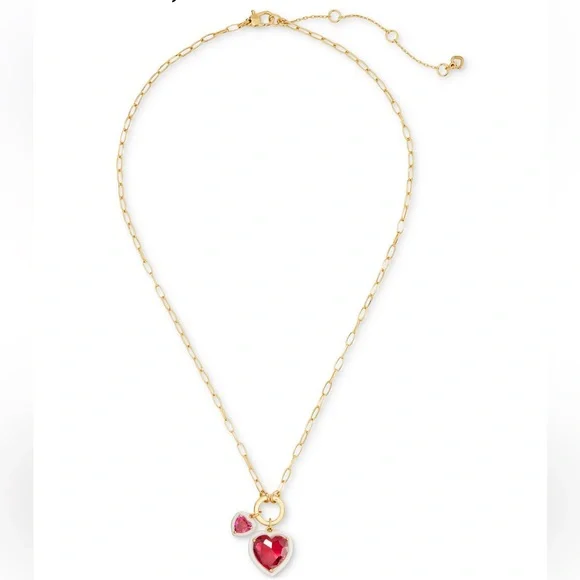 X3 necklaces  $128 Kate Spade Sweetheart Heart Charm Pendant Necklace - Picture 3 of 8